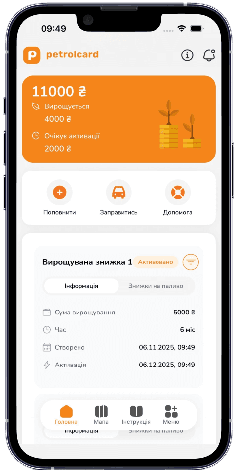 Вирощування знижки в додатку